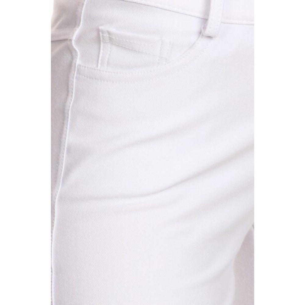 Women's Jeggings Pants Capri Stretchy Skinny White - Picture 4 of 7